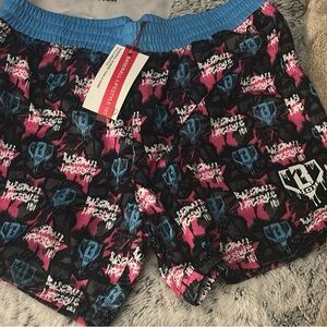 Baseball Lifestyle 101 Men's Athletic Shorts - Black and Pink